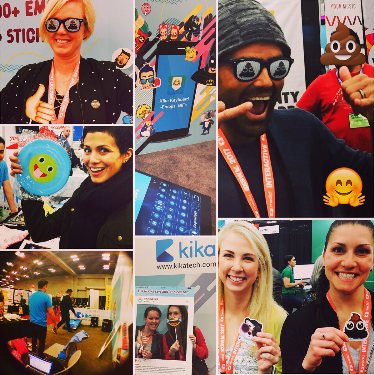 KikaKeyboard's tweet photo. So sad, 😌but it's time to leave #SXSW. Thanks for all the fun and for all our #emoji fans and visitors! ✌️😎✌️#keepaustinweird #kikakeyboard https://t.co/n6YyWJetfn