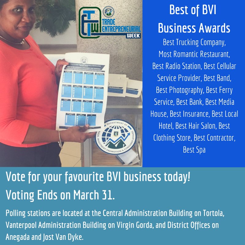 AprilTGlasgow's tweet photo. Cast your vote BVI! #TEW2017 #GoBVI https://t.co/G7fXoBcGFO