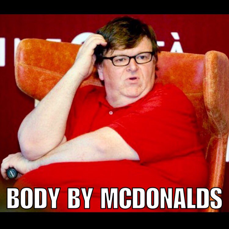 PhilMcCrackin44's tweet photo. Trump supporters will begin to boycott @McDonalds , but this fat, disgusting pig certainly won't !
#MakeAmericaThinAgain https://t.co/SEB3u2NXuL