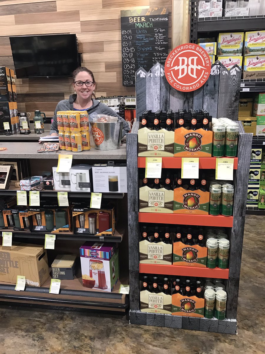 Come visit Bridget <a href="/TotalWine/">Total Wine & More</a> millennia! Sampling you on <a href="/BreckBrew/">Breckenridge Brewery</a> most delicious beers! 🍻