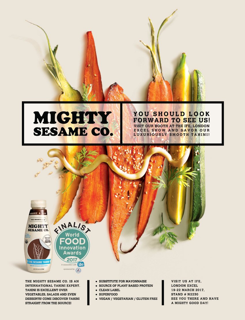 In the London area? Visit us at The International Food and Drink Event for free tastings and new ways to include tahini in your daily life!
