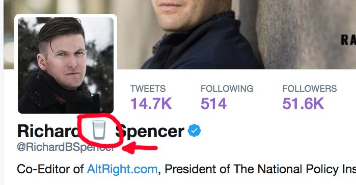 HeyItsVadim's tweet photo. I see this emoji🥛on the accounts of a lot of white supremacists lately. Not sure what the significance of a glass of sperm is, though. https://t.co/NDOH7XGxJ5