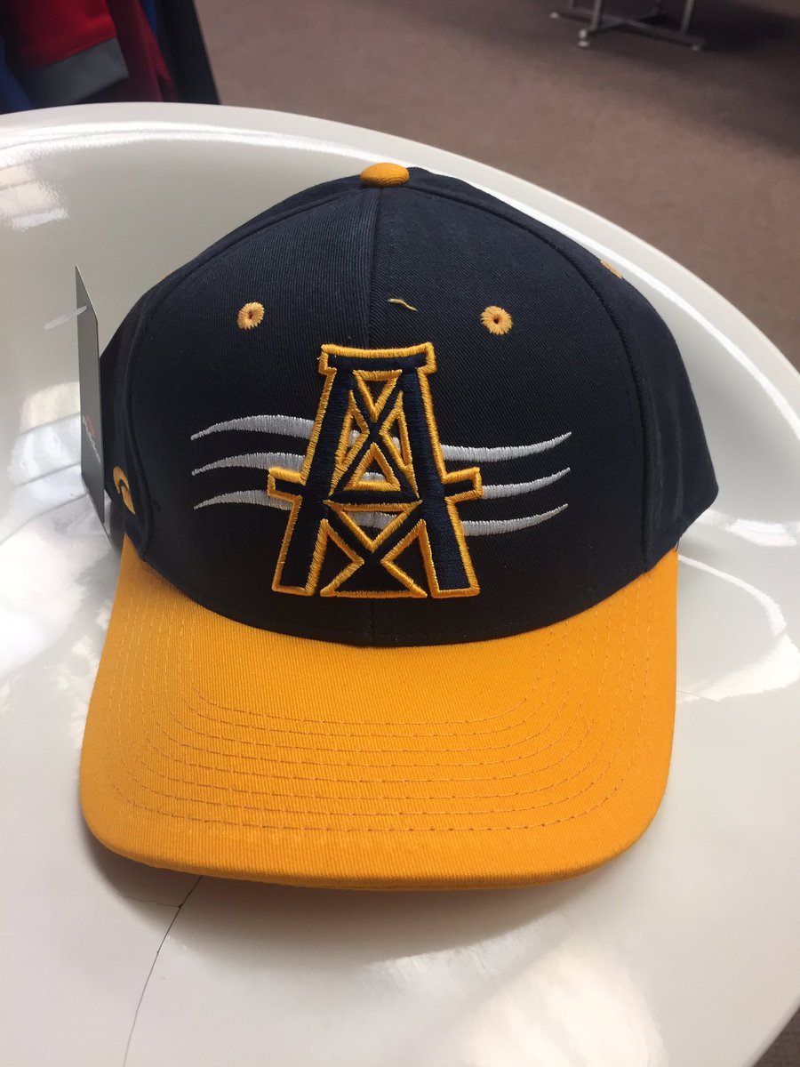 New hats for <a href="/KWOilKings/">KW Oil Kings</a> from <a href="/pukkainc/">Pukka, Inc.</a> 
<a href="/TriangleHL/">Triangle HL</a>