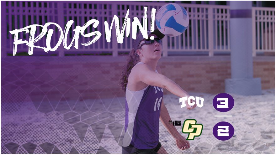 TCU Beach Volleyball tweet media