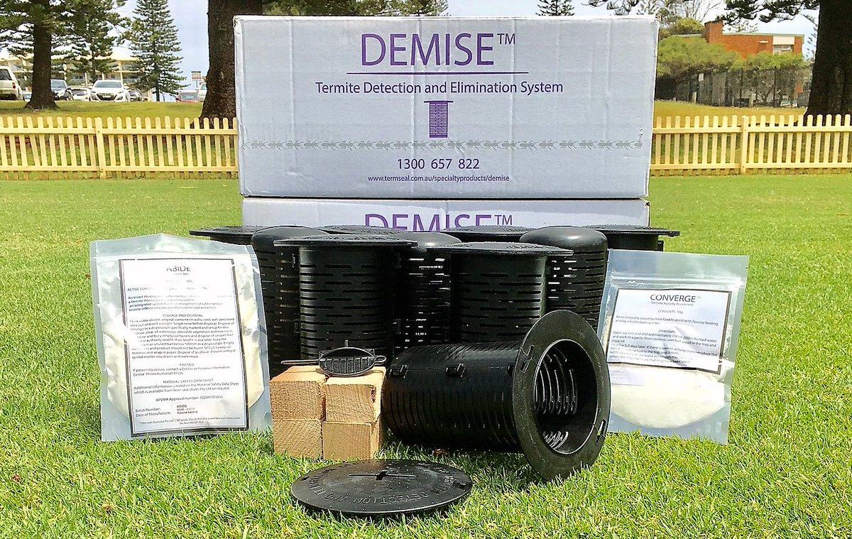 TERMsealDirect's tweet image. The Demise Kit is the best way to monitor and eliminate termites in and around your house!