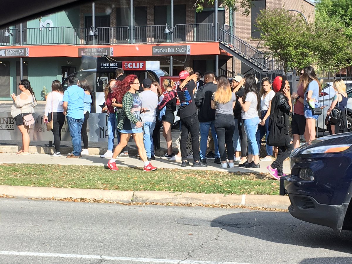 gdinges's tweet photo. Line for @mtvu #Woodies is more than a block long right now! #360sxsw #sxsw https://t.co/gDo7TYYokF