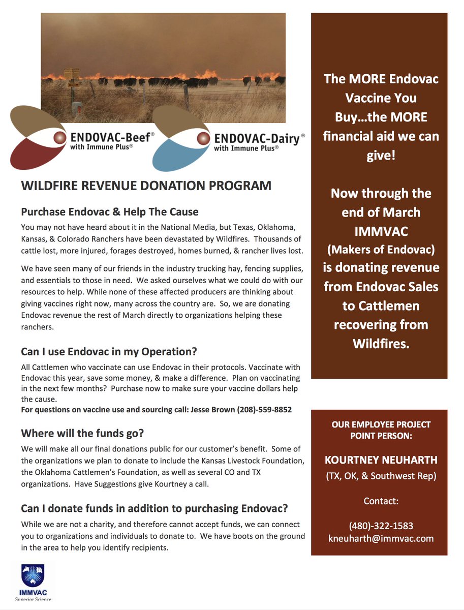 ENDOVAC's tweet image. Wildfire Revenue Donation Program
Purchase Endovac &amp;amp; Help The Cause