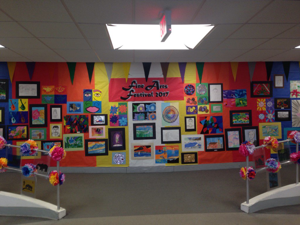 Just a preview of the Fine Arts Festival.  Shout out to Mrs. Demakis for her work on this display.  #WMSPROUD