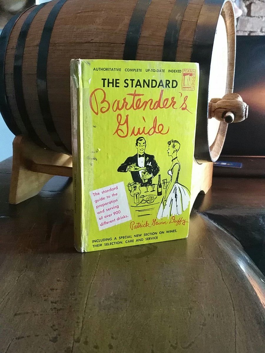 A gift from a patron. A 1948 printing of a 1934 bartender's Guide. Cant wait to finish reading it