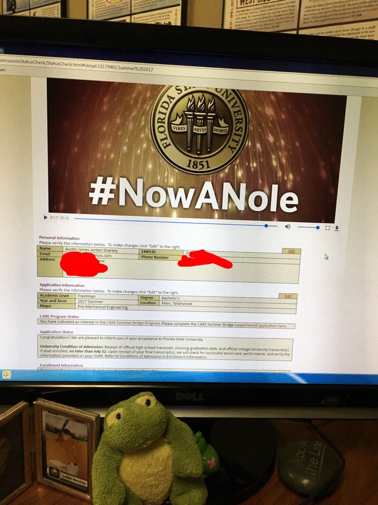 sharkey_austin's tweet image. After a lot of waiting and stress, I can finally say I made it! #nowanole #fsu2021