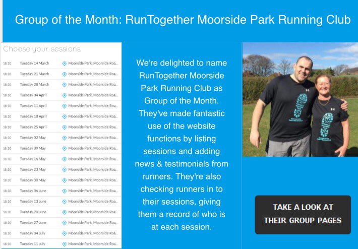 MoorsideFriends's tweet image. 🎉🎉YIPPEEE🎉🎉 check out who has been named as @RunTogether_ Group of the Month.......does this mean we get a visit from @JessiePavelka 😍