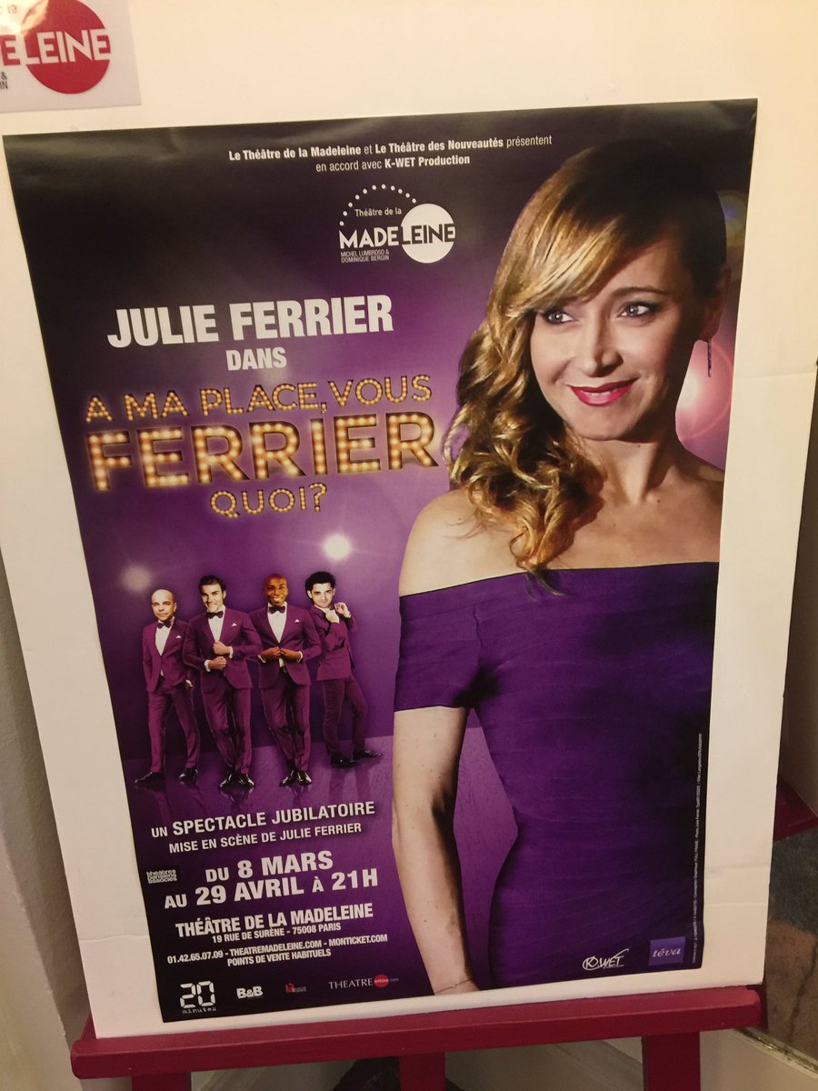 Stephane Jobert🎤 (@stephanejobert) on Twitter photo Cette fille est totalement barge et tellement talentueuse ! <a href="/JulieFerrierOff/">Julie Ferrier</a> Allez voir son nouveau spectacle 😂 Cette fille est totalement barge et tellement talentueuse ! <a href="/JulieFerrierOff/">Julie Ferrier</a> Allez voir son nouveau spectacle 😂