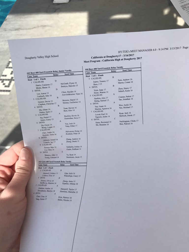 DVHS Swimming tweet media