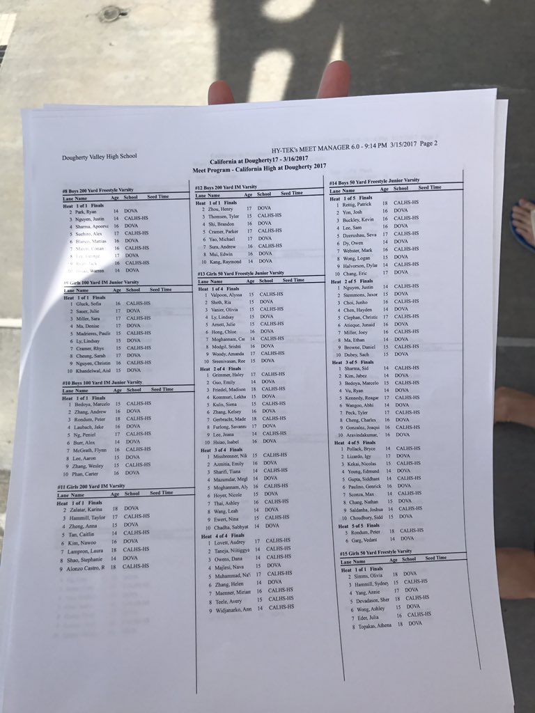 DVHS Swimming tweet media