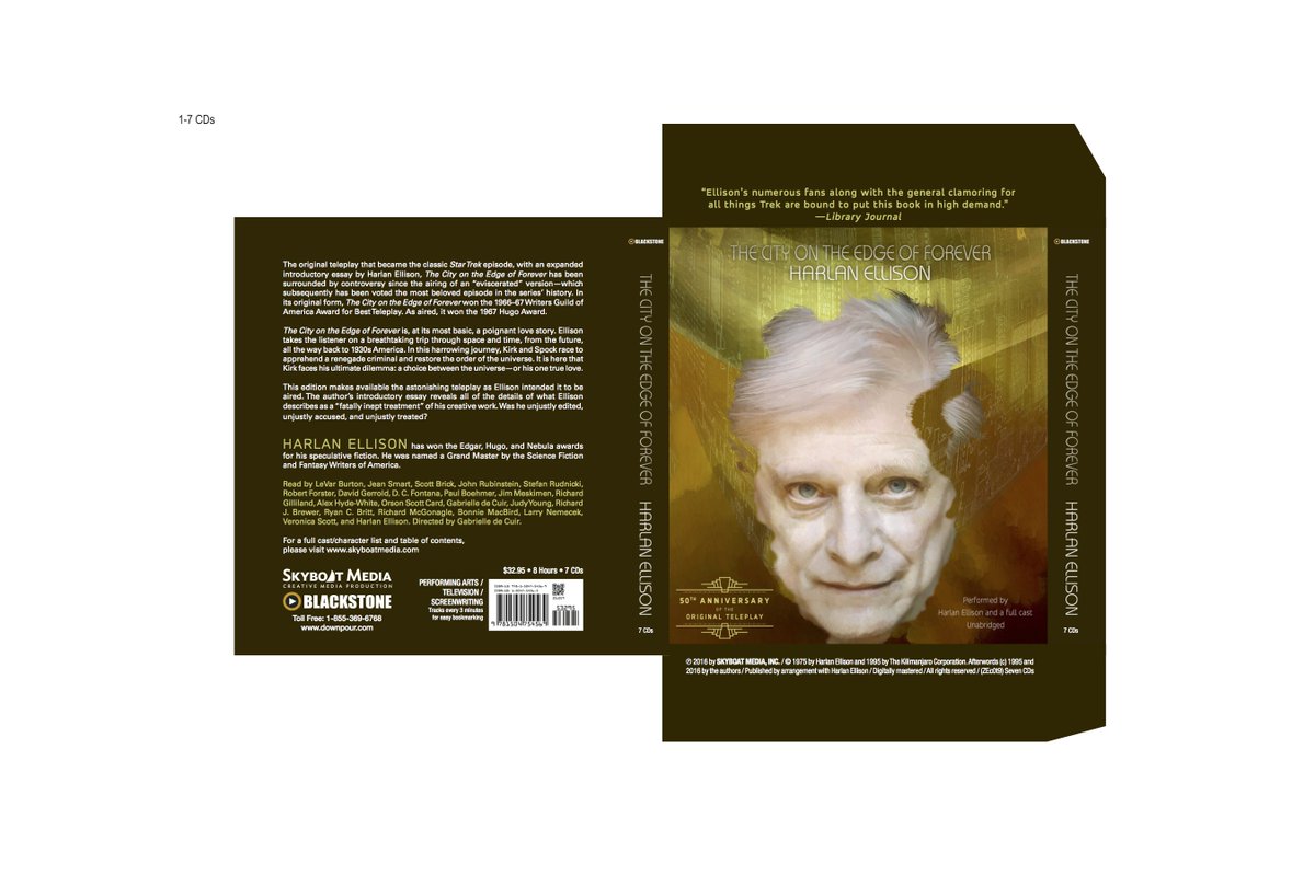 SkyboatMedia's tweet image. Last 2 days for Hugo Noms. THE CITY ON THE EDGE OF FOREVER Audiobook by Harlan Ellison. Long Form Presentation. @StefansEcho #StarTrek