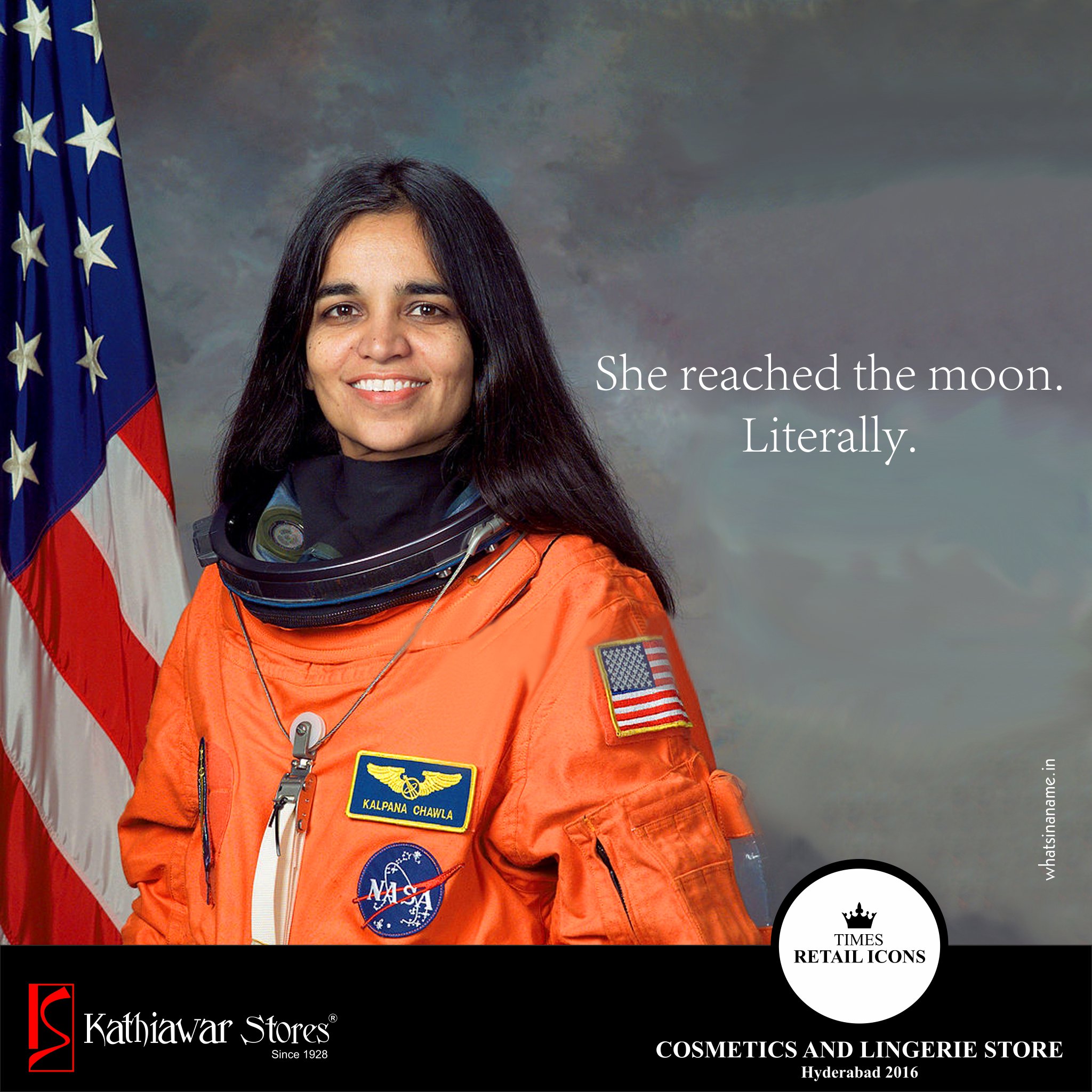 Kathiawar stores wishes Kalpana Chawla a very happy birthday.    