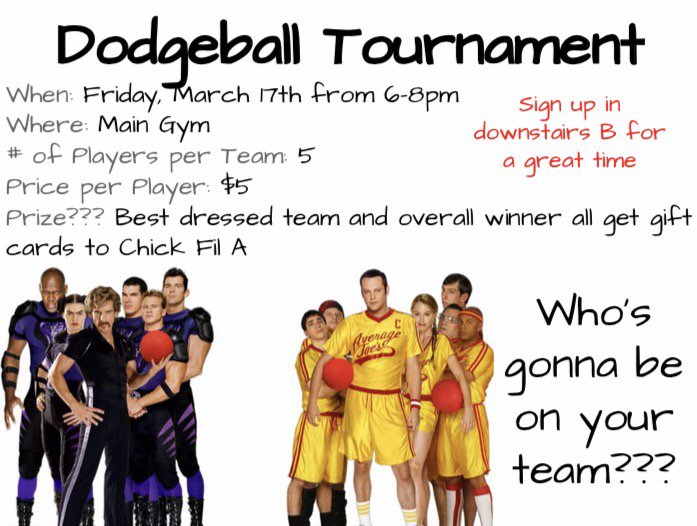 mlstockbauer's tweet photo. Come play dodgeball tomorrow &amp; support junior senate !!! 6-8 in the main gym!! See you there🤘🏼🏅🏆 https://t.co/sVhrmL2hY1