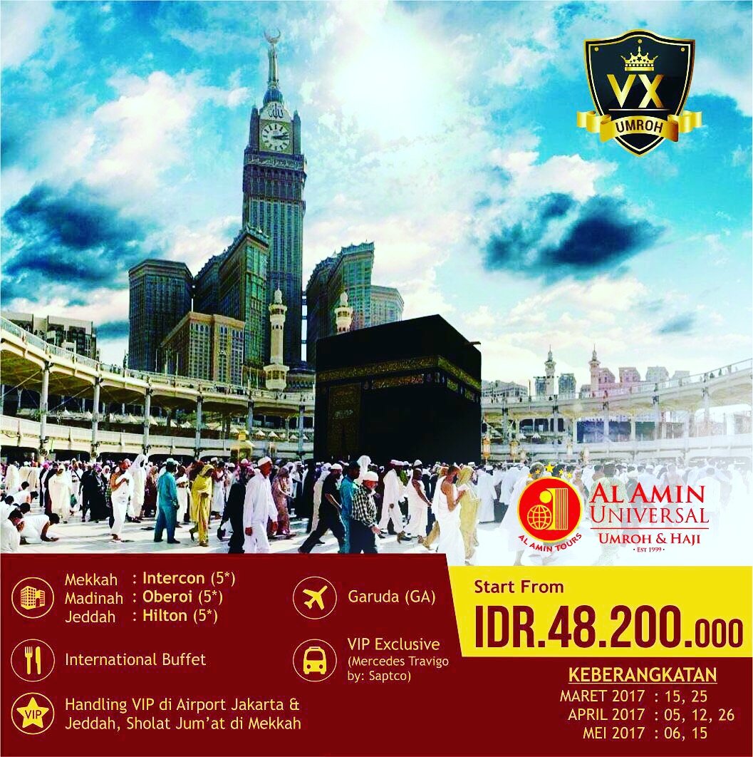 AlAminTours's tweet photo. PROMO UMROH TAHUN 2017
#InfoUmroh #PromoUmroh #AlAminTours #TravelHajiUmroh #AlAminGroup #TravelUmrohTerpercaya #UmrohVVIP #UmrohExclusive https://t.co/gT5gtxXuum