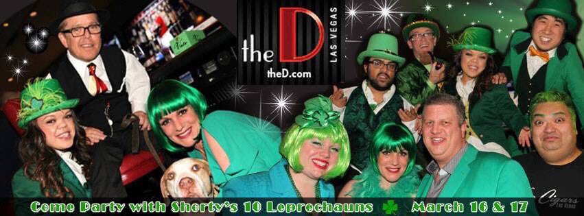 Come watch #basketball at the famous #Longbar at @theDlasvegas & meet @ShortyRossi, from TV's Pit Boss, & his 10 #Leprechauns! @VegasNews