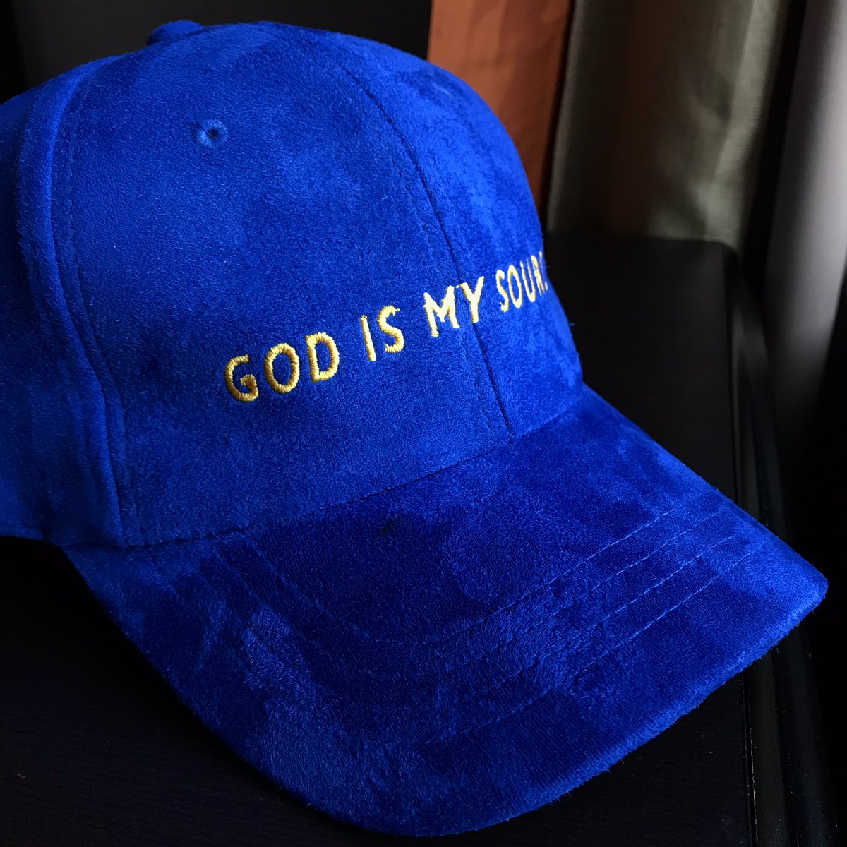 zenomania's tweet photo. Exclusive @maniamerch "God is my Source" suede hat on sale at every @bigsean tour stop! https://t.co/RL4g1UFRHc