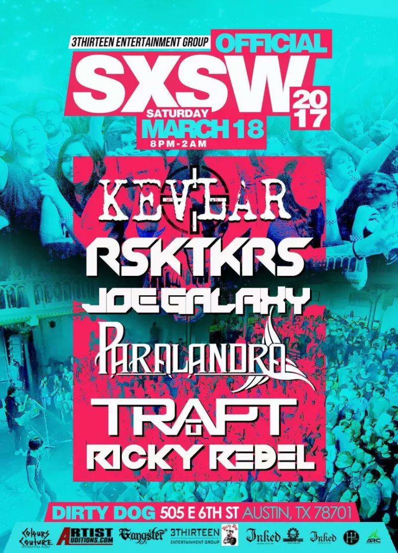 DjPlaybizy's tweet photo. Check out DJ Playbizy this Sat March 18th at #SXSW as he shares the stage with Pop artist @JoeGalaxy1! #3Thirteen #DirtyDogBar #Dirtysix https://t.co/40oDqZrQP4