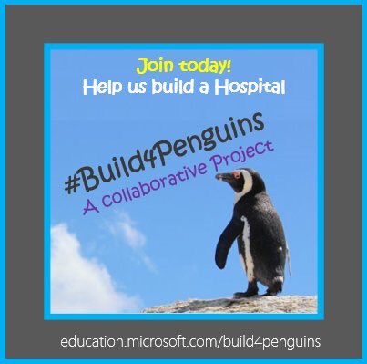 BevLadd's tweet photo. Get your Ss collaborating w @SANCCOB in this @SkypeClassroom project! #Build4Penguins for Earth Day! https://t.co/7D6jxO06hL #MIEExpert https://t.co/C8BqQomafj