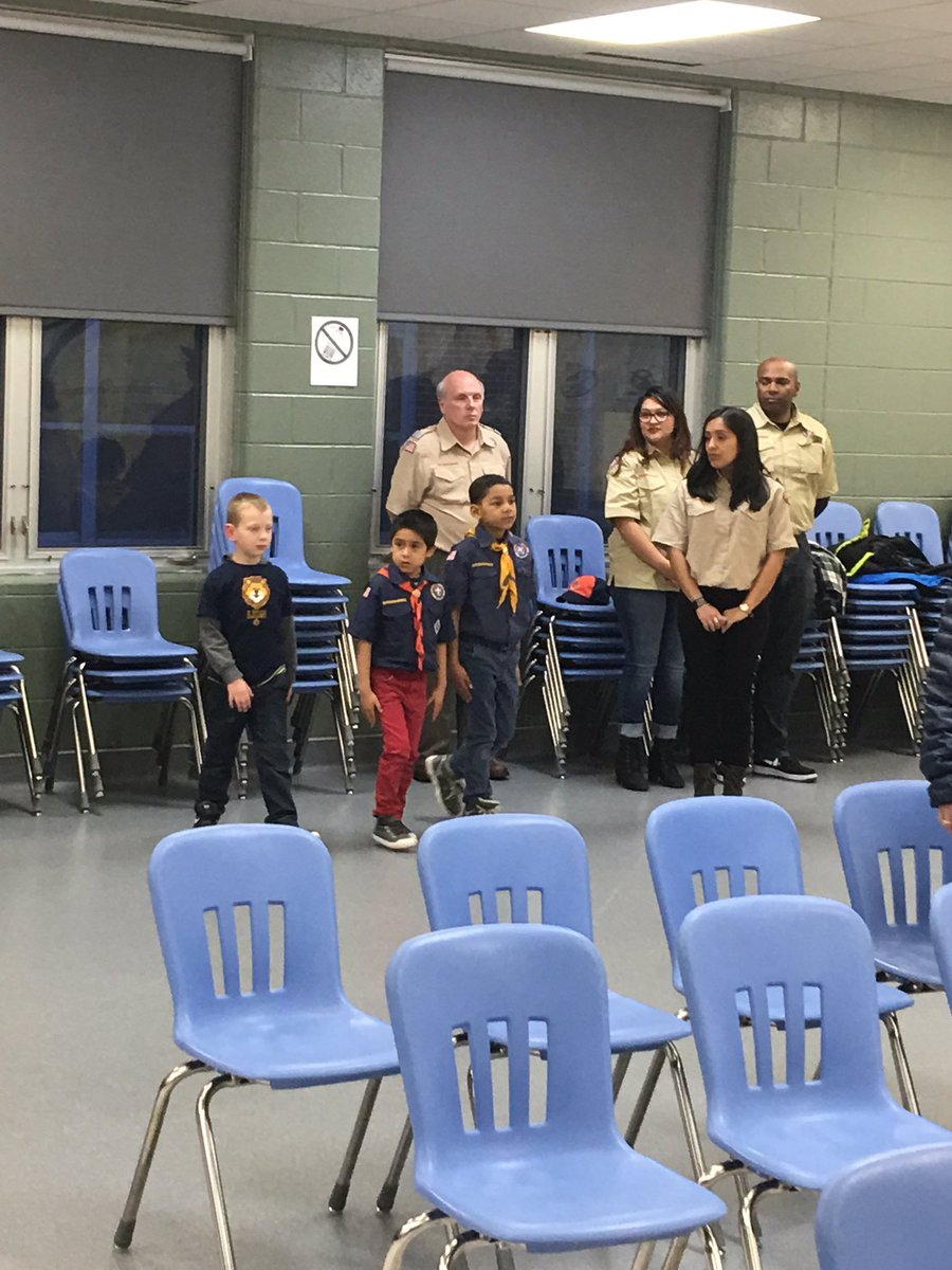 Our WPS Cub Scout Troop 1 students presenting the colors at tonight's board meeting! Way to go, boys!