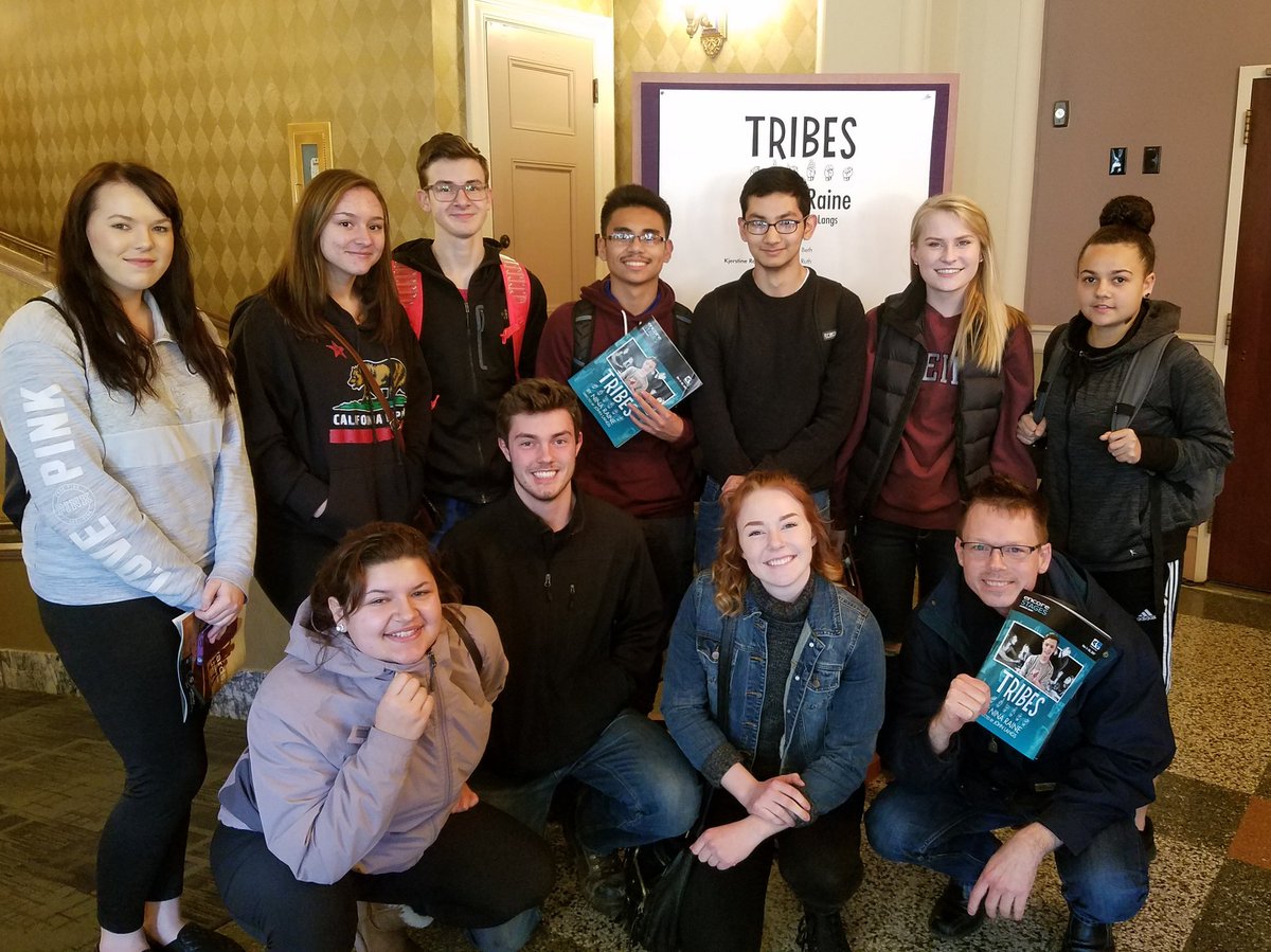 TBHSasl's tweet photo. Decatur/Todd Beamer CTE/ASL classes went on a field trip to see the play "Tribes" interpreted/signed in ASL! #CTEfwps @FWPS210 @RBadleyFWPS https://t.co/SzMNrpuLFD