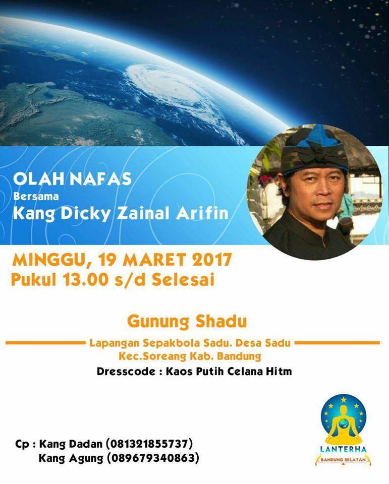 Olah Nafas bersama GALAZENTRA Kang <a href="/dickyzainal/">Dicky Zainal Arifin</a> | Minggu, 19 Maret 2017, pkl. 13.00 s.d selesai di Shadu - Soreang