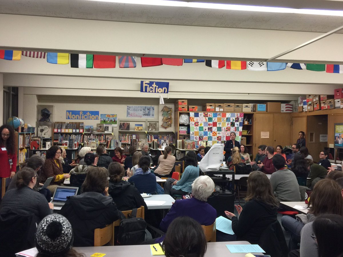 Packed room listening to Rep. <a href="/MarjorieDecker/">Marjorie Decker</a> talking about education legislation that she's filed <a href="/SenPatJehlen/">Pat Jehlen</a>