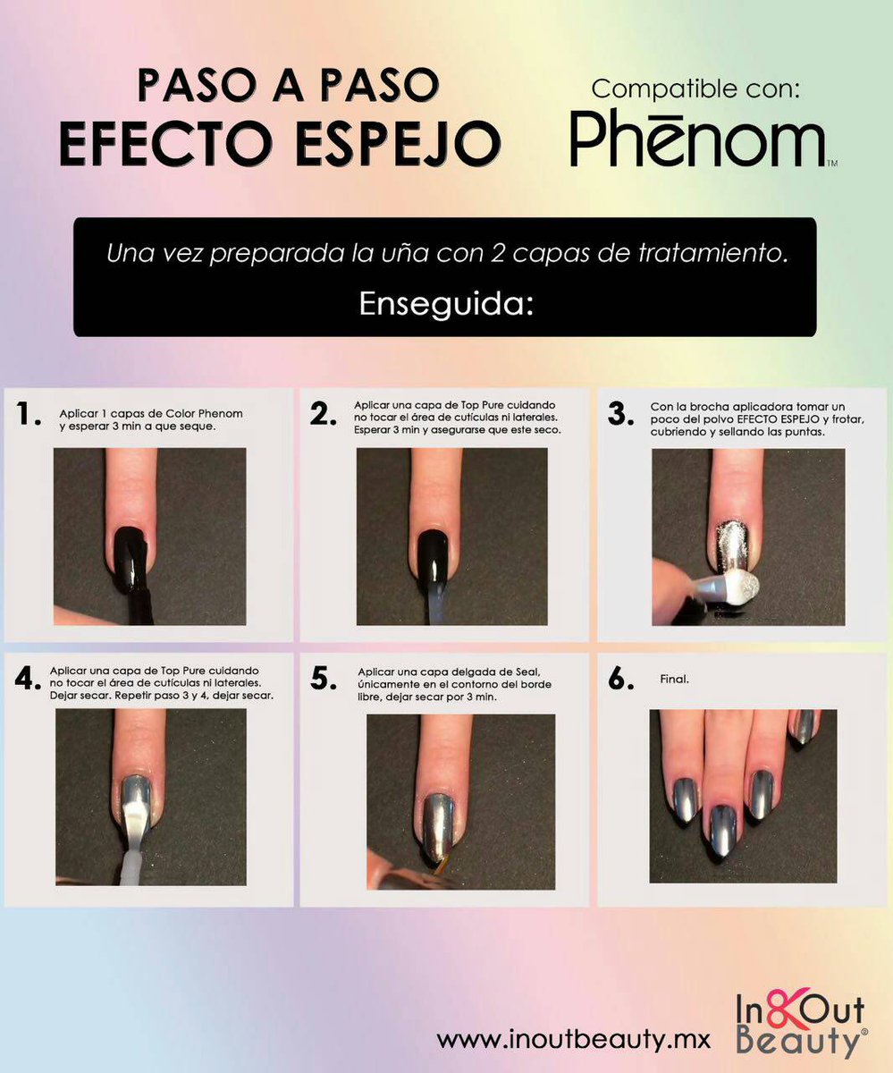 توییتر \ Jessica Nails México در توییتر: «Paso a paso del efecto espejo con  Phenom 💅 Encuentras los productos para efecto espejo aquí:  /8xp3ydxBYx /mPbw3HJpEF»