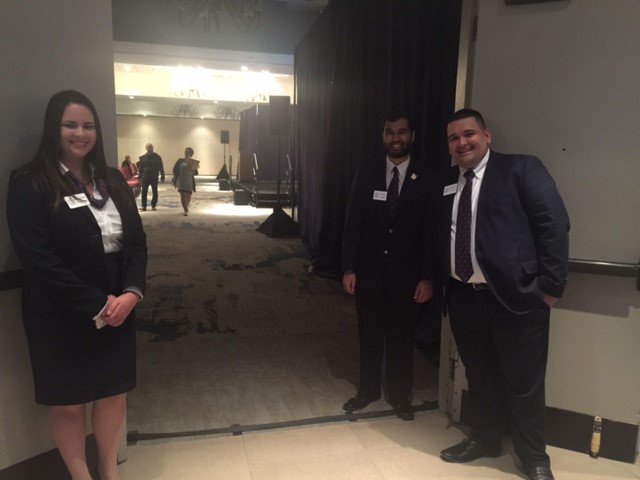 FloridaFBLA_PBL's tweet photo. #FLPBL state officers welcoming attendees 2 the State Leadership Conference! What's been your favorite part so far? #floridafblapbl https://t.co/fhO4jxd1bQ