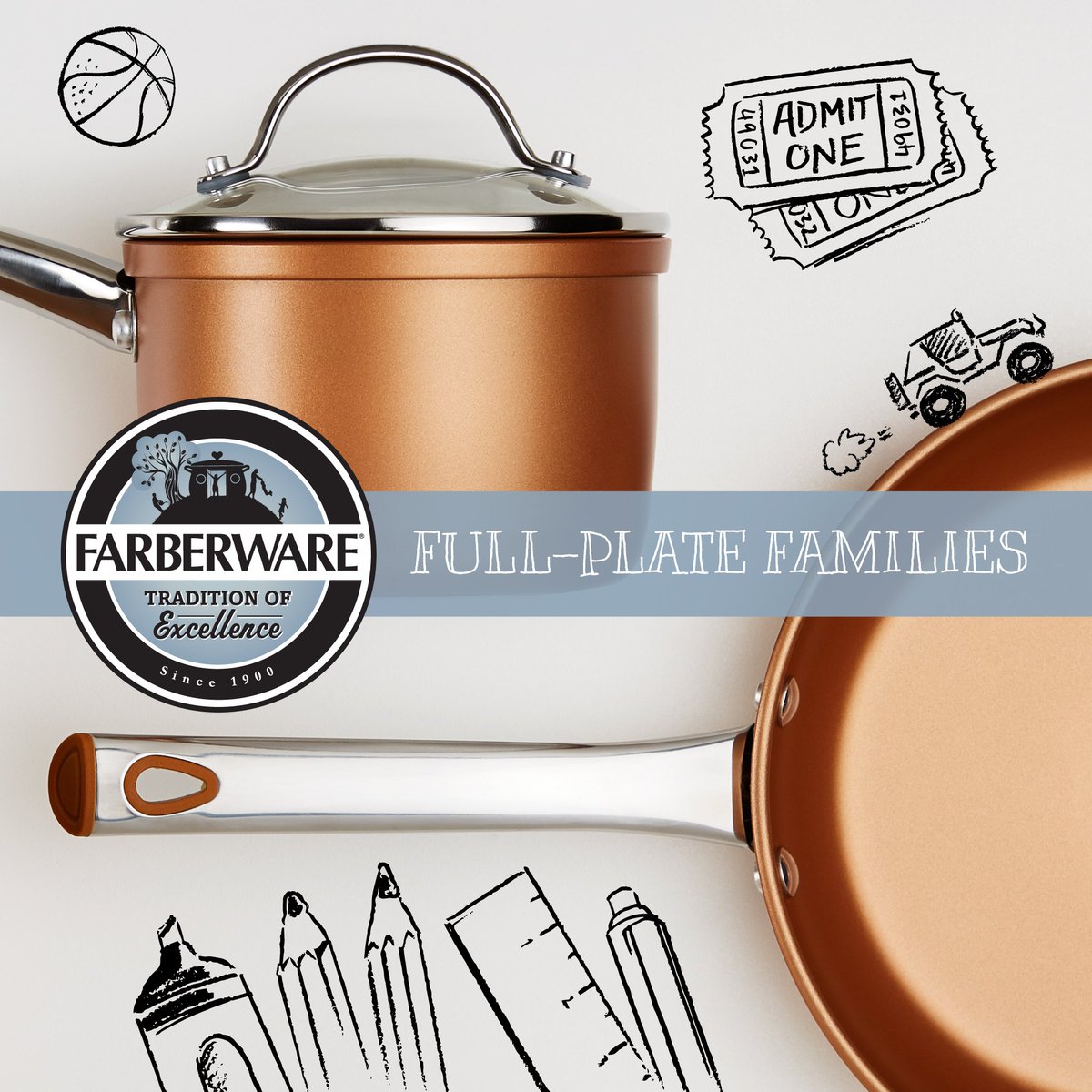 FarberwareCook's tweet image. RT to share &amp;amp; enter our #sweepstakes for a chance to #win 1 of 5 Farberware cookware sets in copper: bit.ly/2lXuD8E