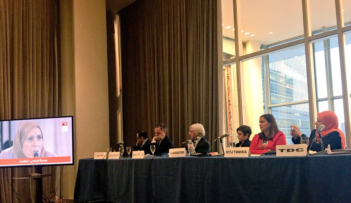 khiari_khaled's tweet photo. #61CSW #Tunisia thanks Luxembourg, ICTJ and tunisian TDC for organizing a side event on women's partcipation in transitional justice process https://t.co/qQ6hElZ4rs
