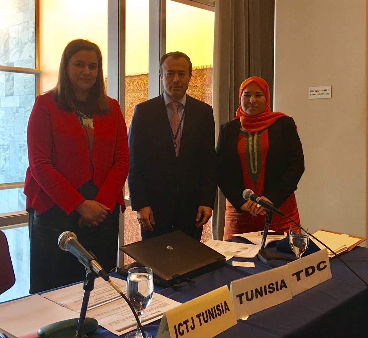 khiari_khaled's tweet photo. #61CSW #Tunisia thanks Luxembourg, ICTJ and tunisian TDC for organizing a side event on women's partcipation in transitional justice process https://t.co/qQ6hElZ4rs