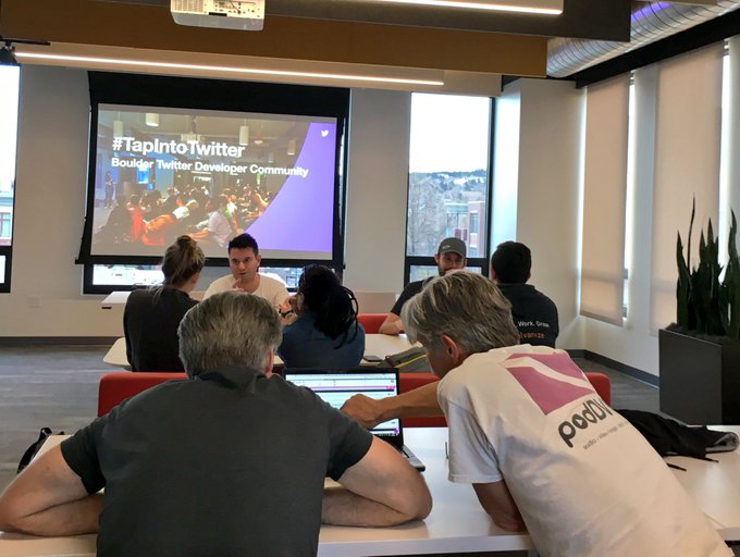 Kicking off our 2nd Boulder #tapintotwitter meetup focusing on @AdsAPI &amp; @TwitterData with 👊 https://t<a href="/tag/tapintotwitter"class="tags">#tapintotwitter</a>