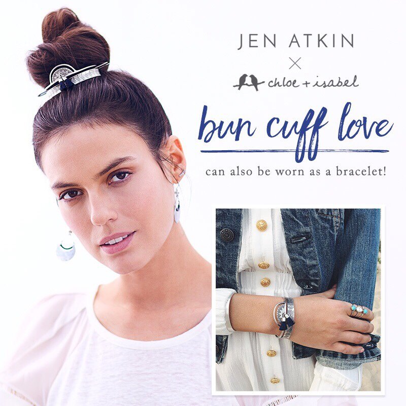Cats2boutique's tweet photo. Bun love❤ #chloeandisabel #buncuff #earrings #jewelry #jenatkin https://t.co/uwg2n2SD2F