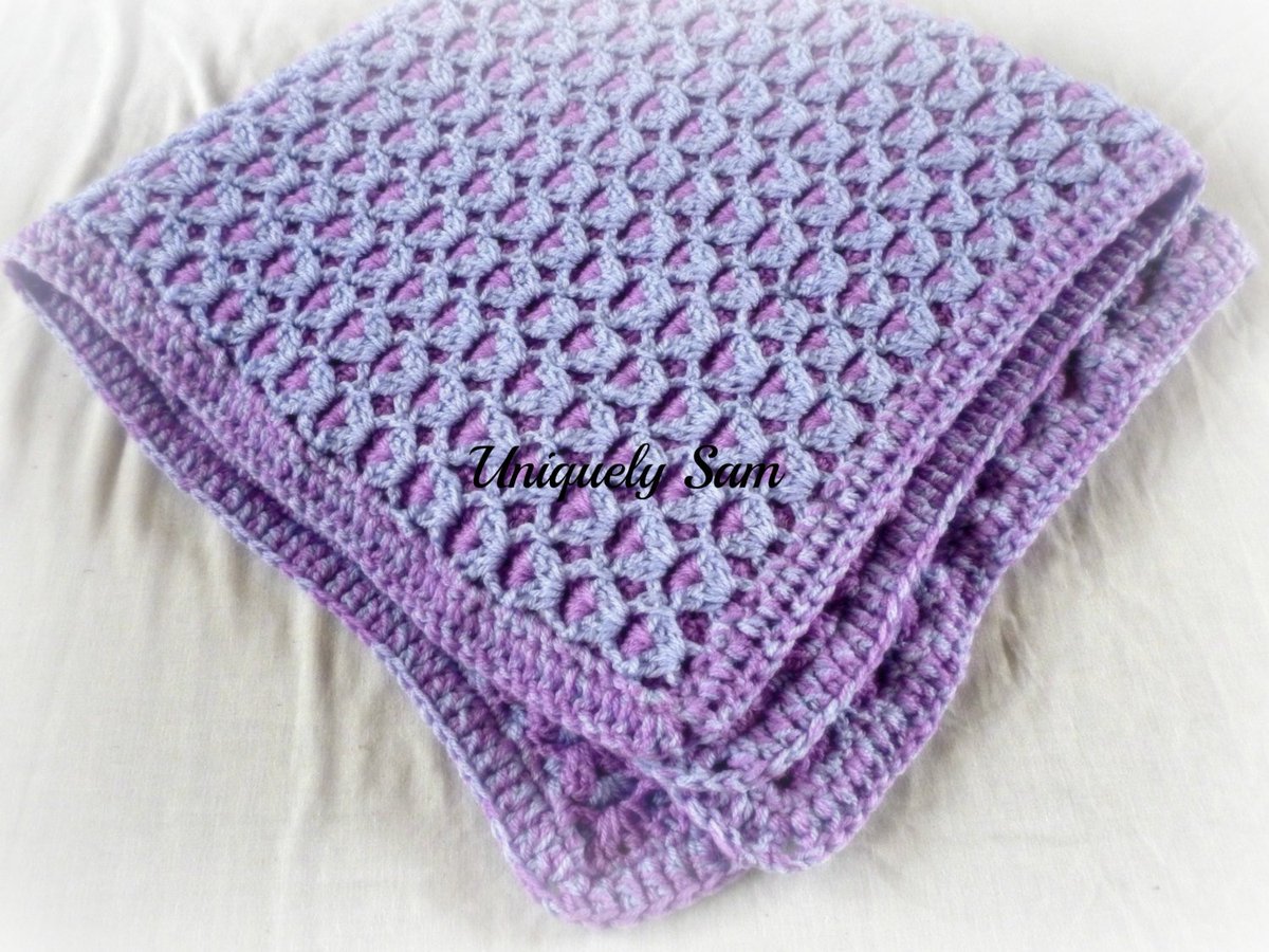 khaosandkismet's tweet photo. hand crocheted baby blanket, Crochet Afghan, purple double… https://t.co/boNyLnseuF #UniquelySam #CrochetBabyBlanket https://t.co/UIfkffCXg8