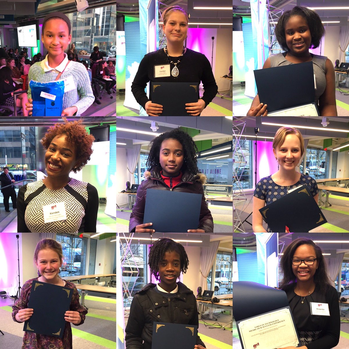 GirlsInTech_WIT's tweet photo. Congratulations to all of the #GITGirls who won #STEM experiences! 🙌🏽🔭⚗️🔬🌡🔩🛠🔋📡💾💽📱💻🎮🌎🌑🌲🐢🐟👓🙋🏻🙋🏼🙋🏽🙋🏾🙋🏿 https://t.co/CqxOQIPw4K