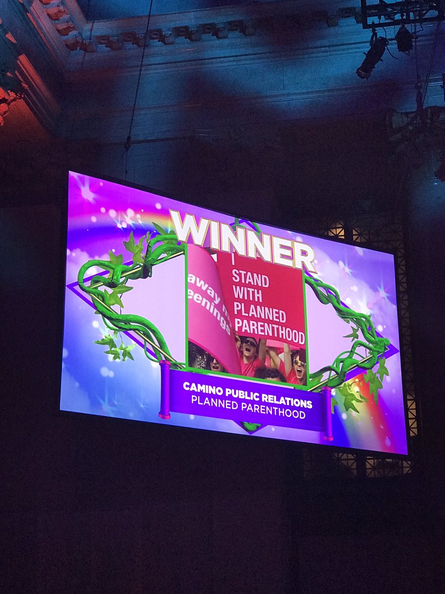 NatanEdelsburg's tweet photo. Congrats to @caminopr and @PPact on their #PRWeekUSAwards. #techstandswithplannedparenthood https://t.co/SgHi5E1v6u