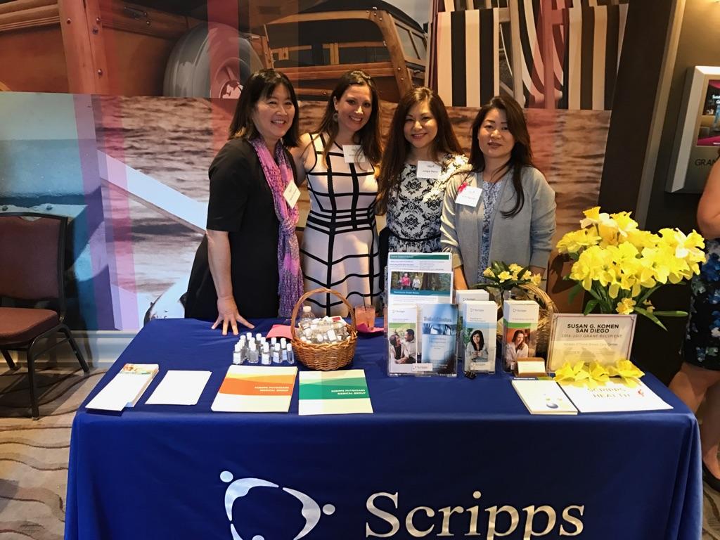 SusanTaylorSD's tweet photo. @ScrippsHealth is proud to be a sponsor of @KomenSanDiego's "Screens..Genes &amp; the Choices We Make" @the Del Mar Marriott. 375 attendees. https://t.co/eAOxlfpgXJ