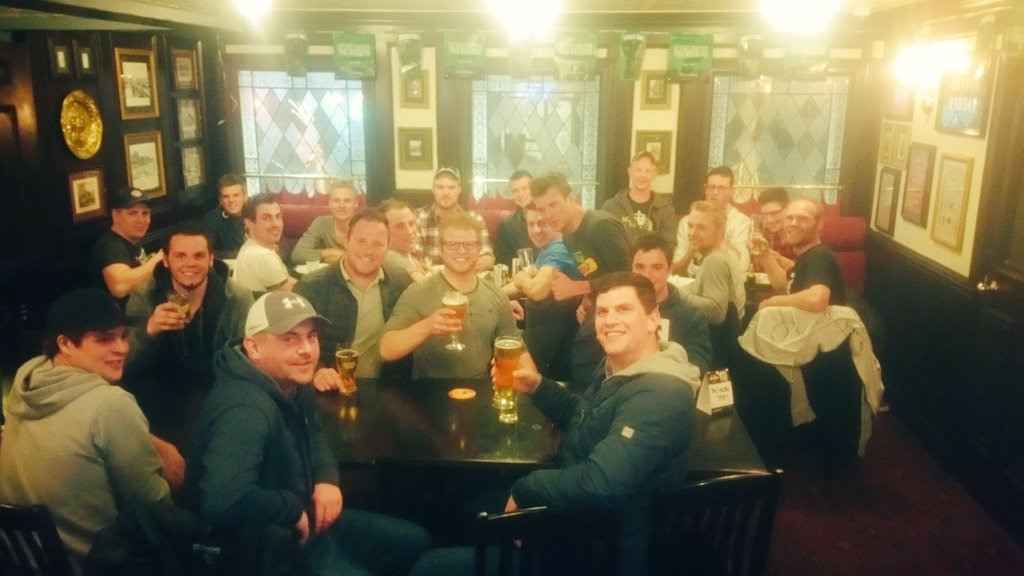 Birthday celebrations with the crew...