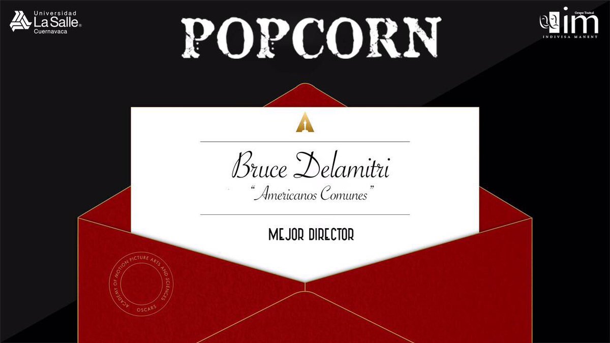 IM_TeatroULSAC's tweet photo. Y el Oscar es para...
#POPCORN2017 https://t.co/j7ZeAFQl0a