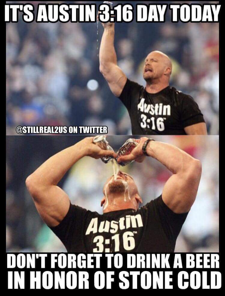 sortofdrunk's tweet image. Beer me! #stonecoldsteveaustin #StoneColdDay