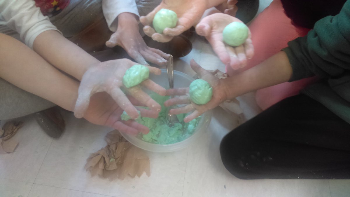 We made Oobleck while studying the states of matter. <a href="/MadisonsTrust16/">Madison's Trust E.S.</a>