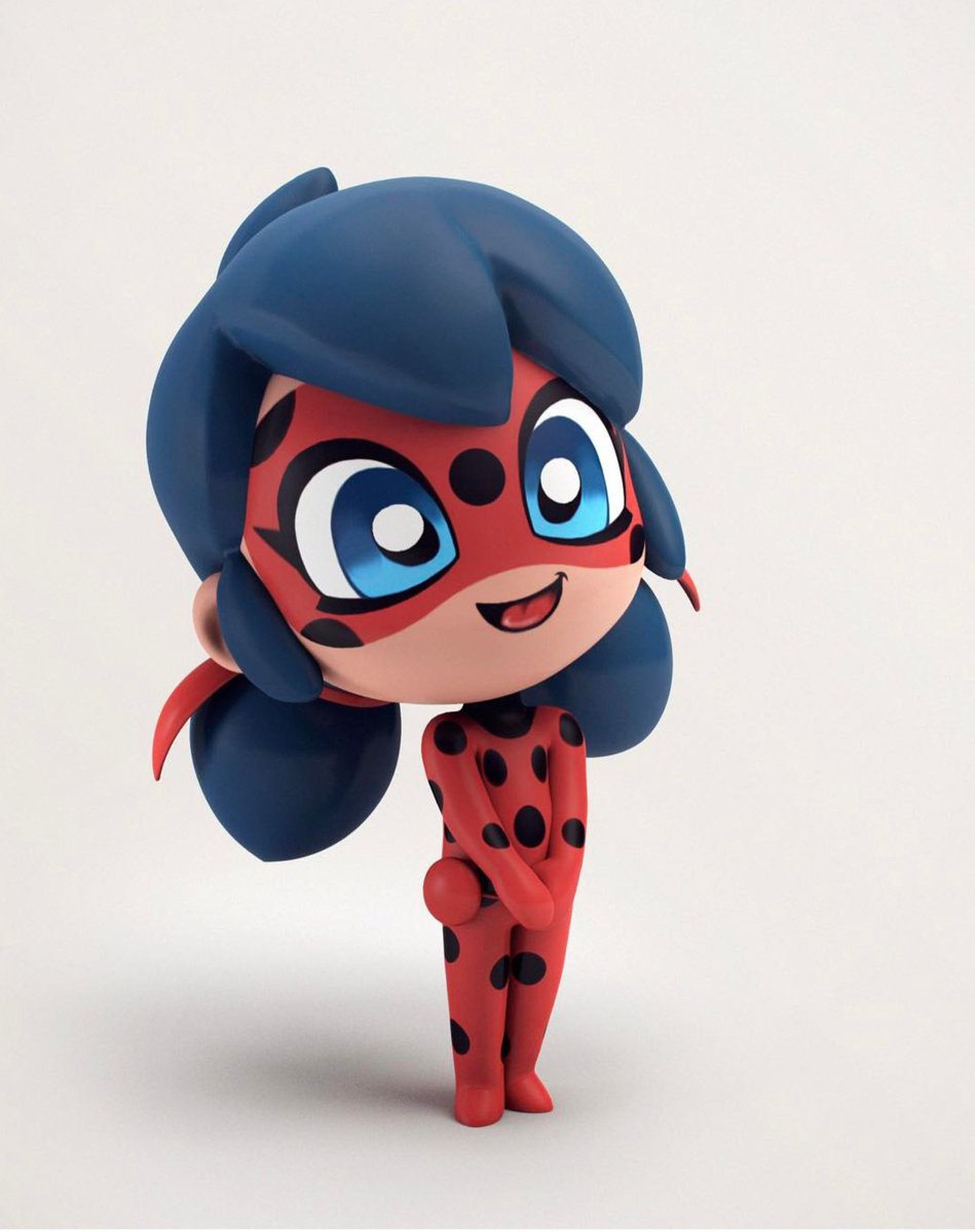 Versión Chibi 3D de Ladybug (Jeremy en Instagram) .