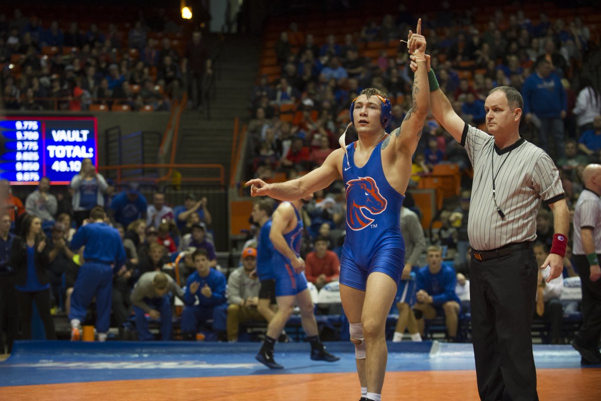 Thanks for the ride, Austin. 

59 career wins for the Boise native as he concludes his career at the NCAA Championships #BleedBlue