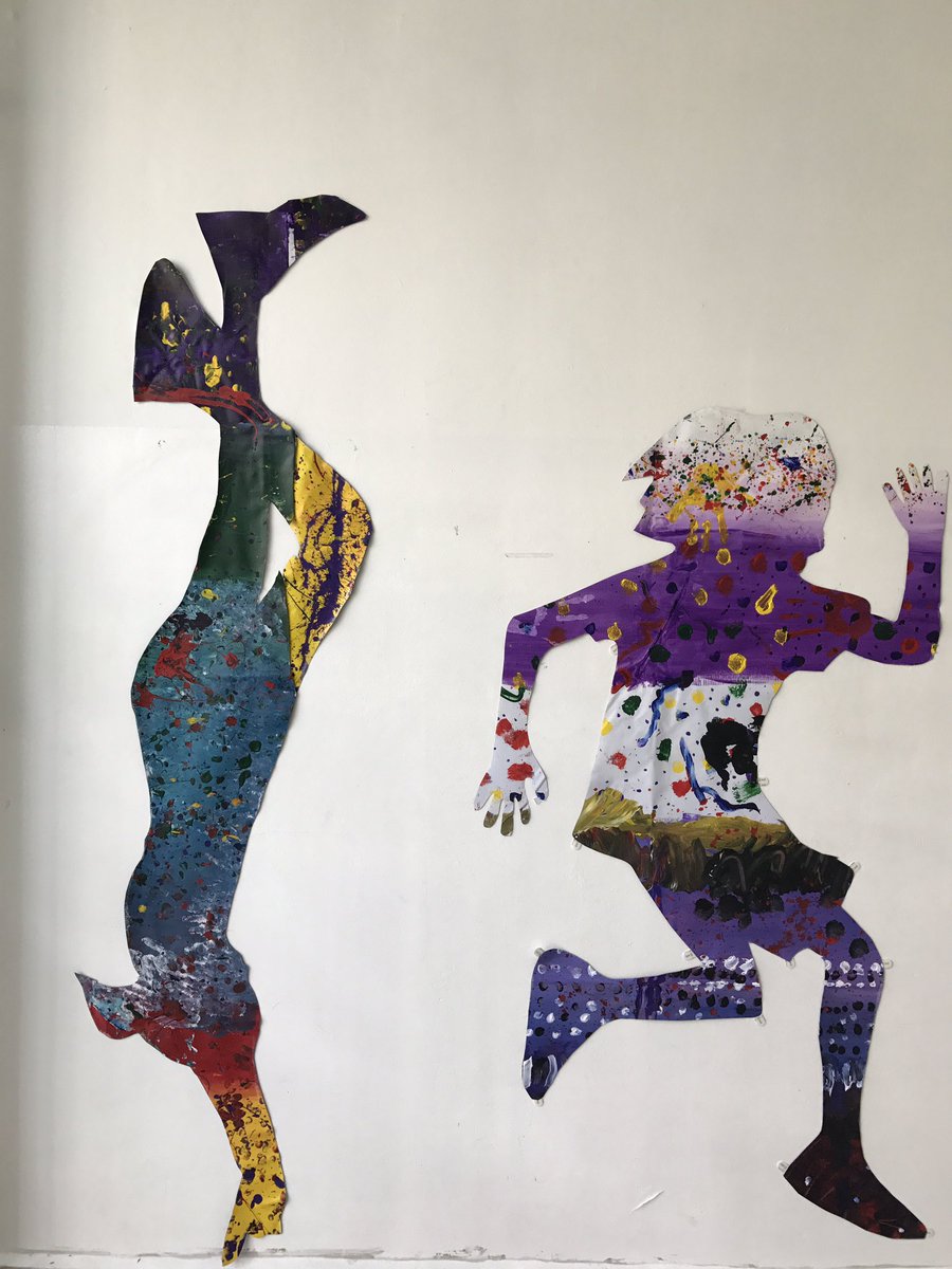 davecaleb's tweet photo. A fantastic splash of colour at #uwcsea courtesy of @creativelybetts. Painted #silhouettes. #uwclearn https://t.co/Qqh02UrprD
