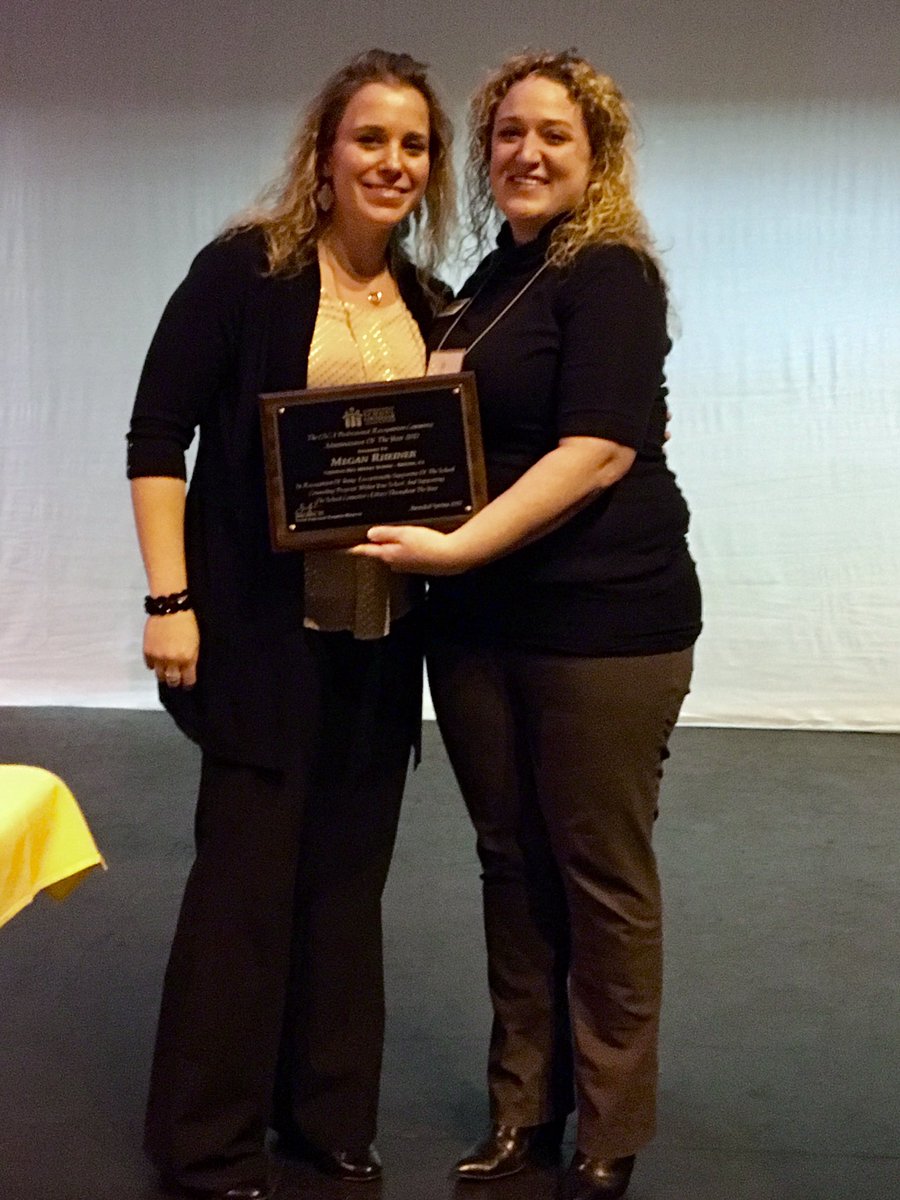 CSCA_Counseling's tweet image. Congrats to our Administrator of the Year Award recipient, Megan Rheiner! #CSCA17