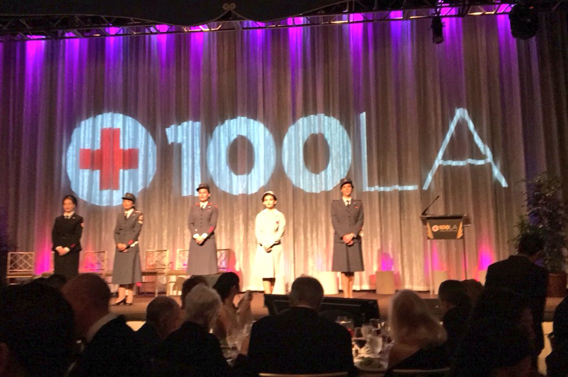 socalgas's tweet photo. Honored to have served #SoCal for over century+ alongside @RedCrossLA! We celebrate your accomplishments-#LABall2017 https://t.co/rGUbN6kETC